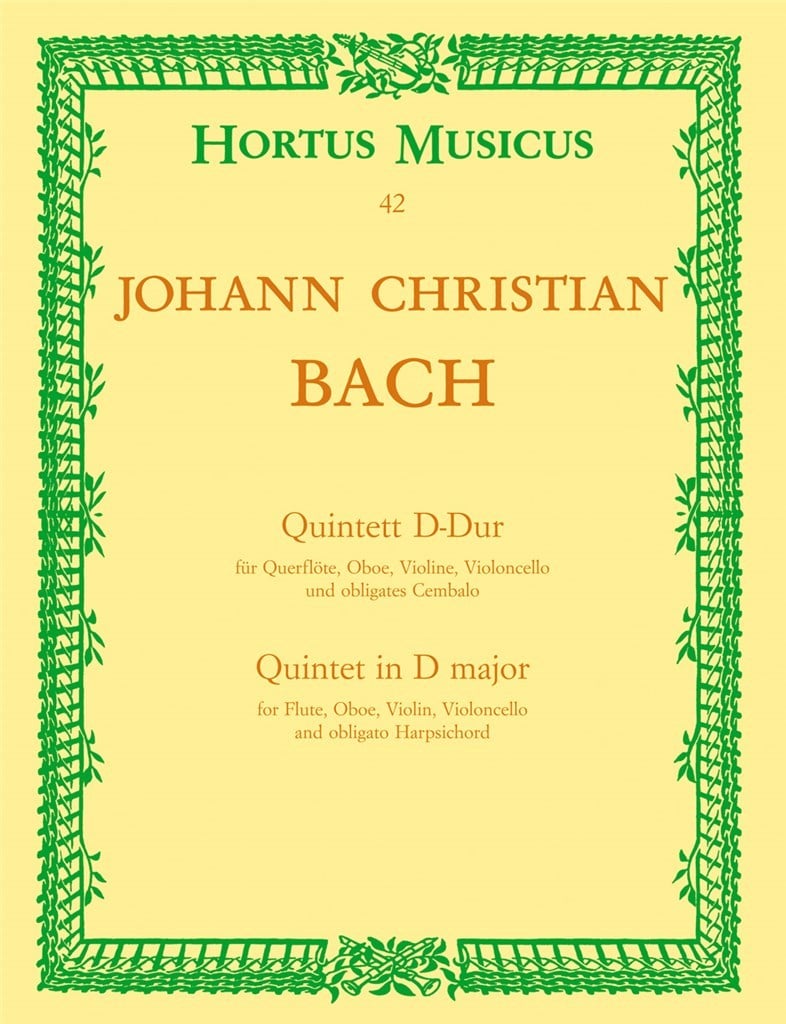 Quintet D Major (Fl,Ob,Vln,Vc,Cemb)
